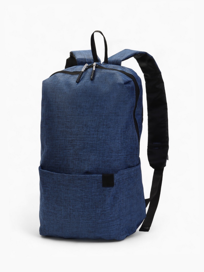 Рюкзак молодёжный на молнии, водонепроницаемый, с карманами, размер 22×12×35 см, синий